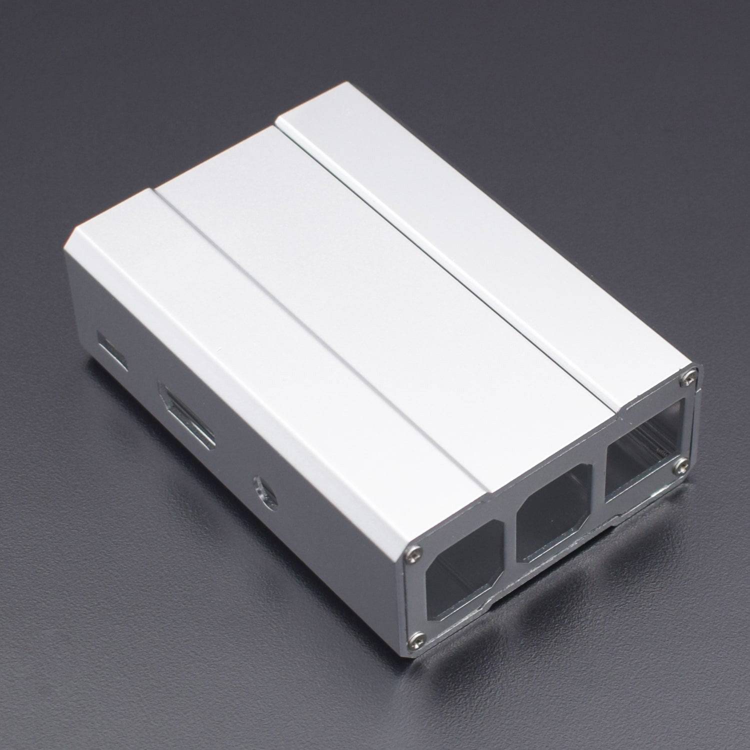 Premium Aluminum Alloy Metal Case for Raspberry Pi 3 B/2 Model B & B+Silver - RS1017 - REES52