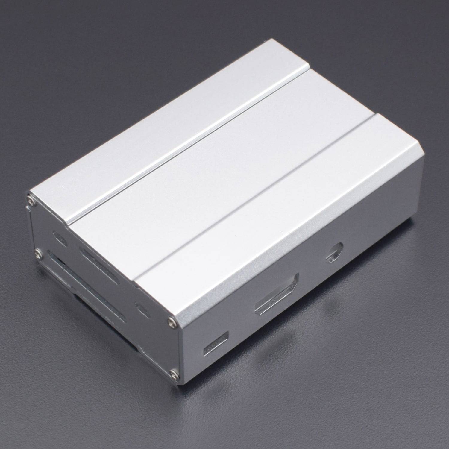 Premium Aluminum Alloy Metal Case for Raspberry Pi 3 B/2 Model B & B+Silver - RS1017 - REES52