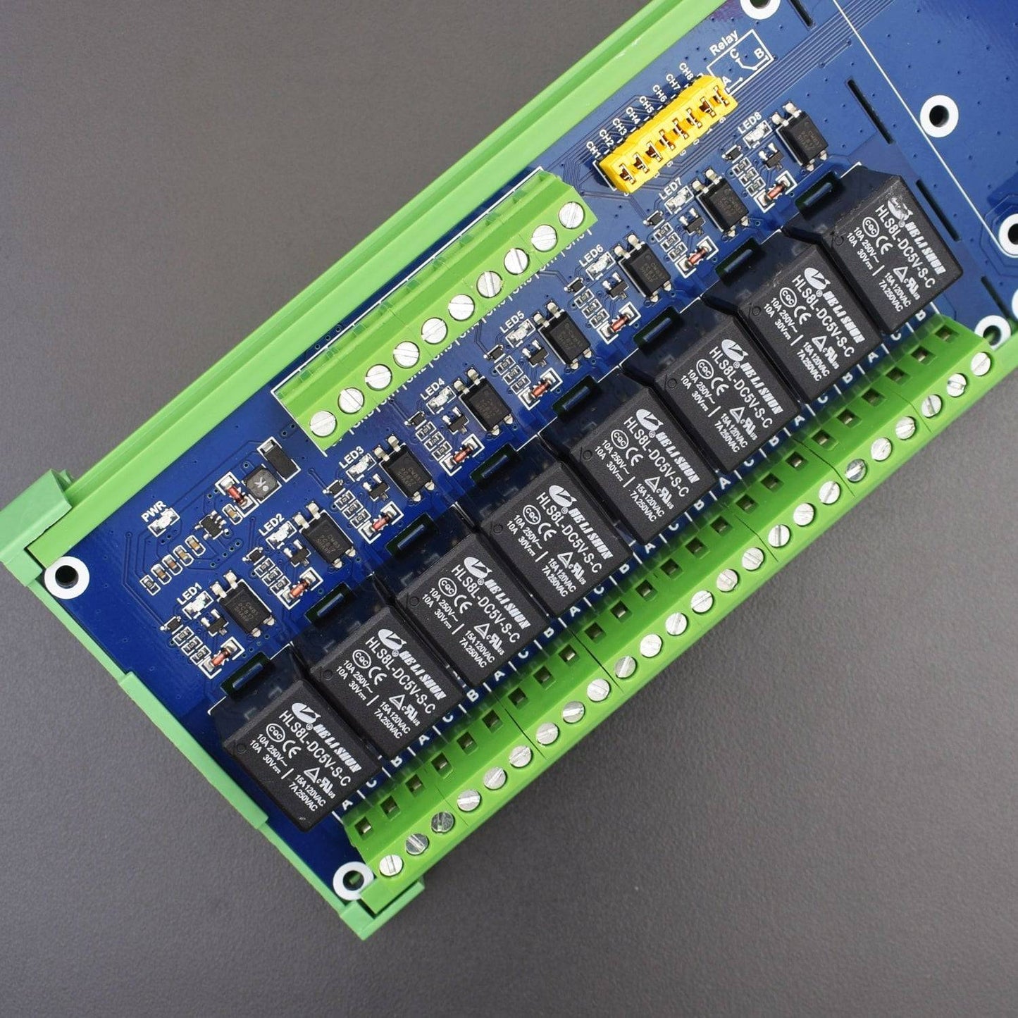 Raspberry Pi Expansion Board 8 Channel Relay Expansion Board 5V Power Supply For Raspberry Pi Control High Voltage - RS2372 - REES52