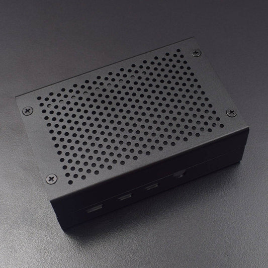 Raspberry Pi Aluminum Black Case Metal Enclosure for RPI 4 Model B Compatible With Raspberry Pi 4 Model B - RS2337 - REES52