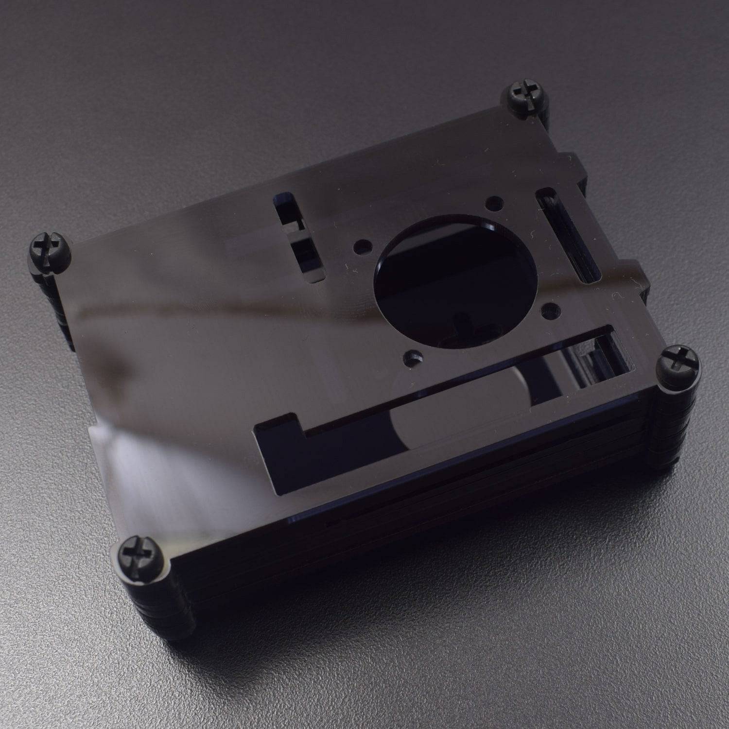 Raspberry Pi 4 7-Layer Acrylic Case Black (Type - A) - RS2305 - REES52