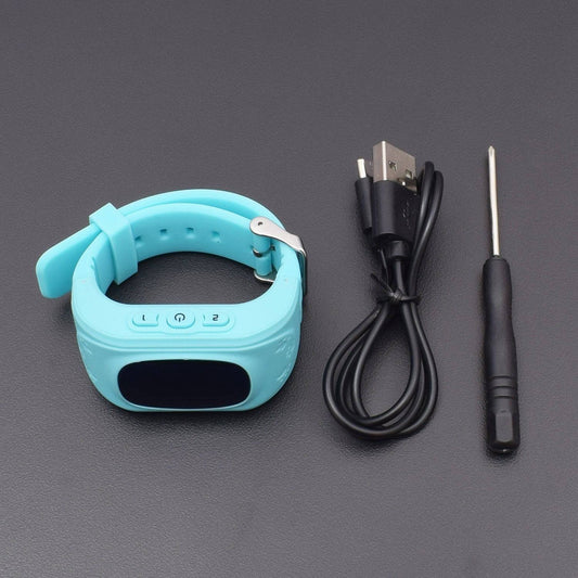Q50 GPS Tracker Watch Children SOS Smart Watch For Kid Safe Anti-Lost Monitor(blue) -  RS324 - REES52