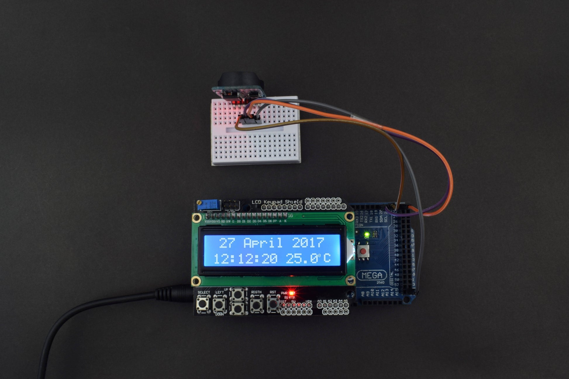 Display the Real Time Data on LCD using RTC DS3231 interfacing with Arduino - KT914 - REES52