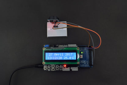 Display the Real Time Data on LCD using RTC DS3231 interfacing with Arduino - KT914 - REES52