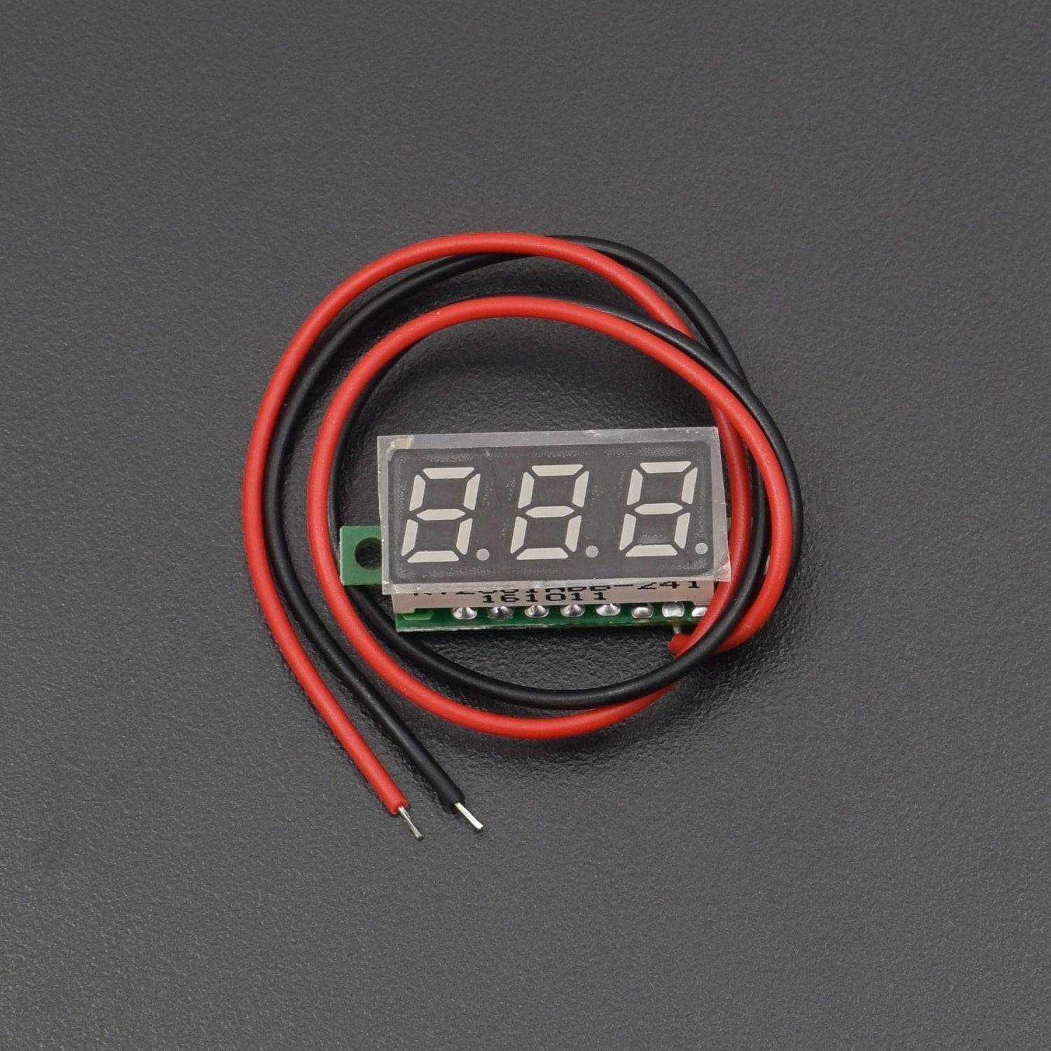 RED 0.28" Mini 2 Wire Dc Voltmeter 3.5~30v Digital Display Voltmeter Gauge LED Voltage Detector (RED)- RS518 - REES52