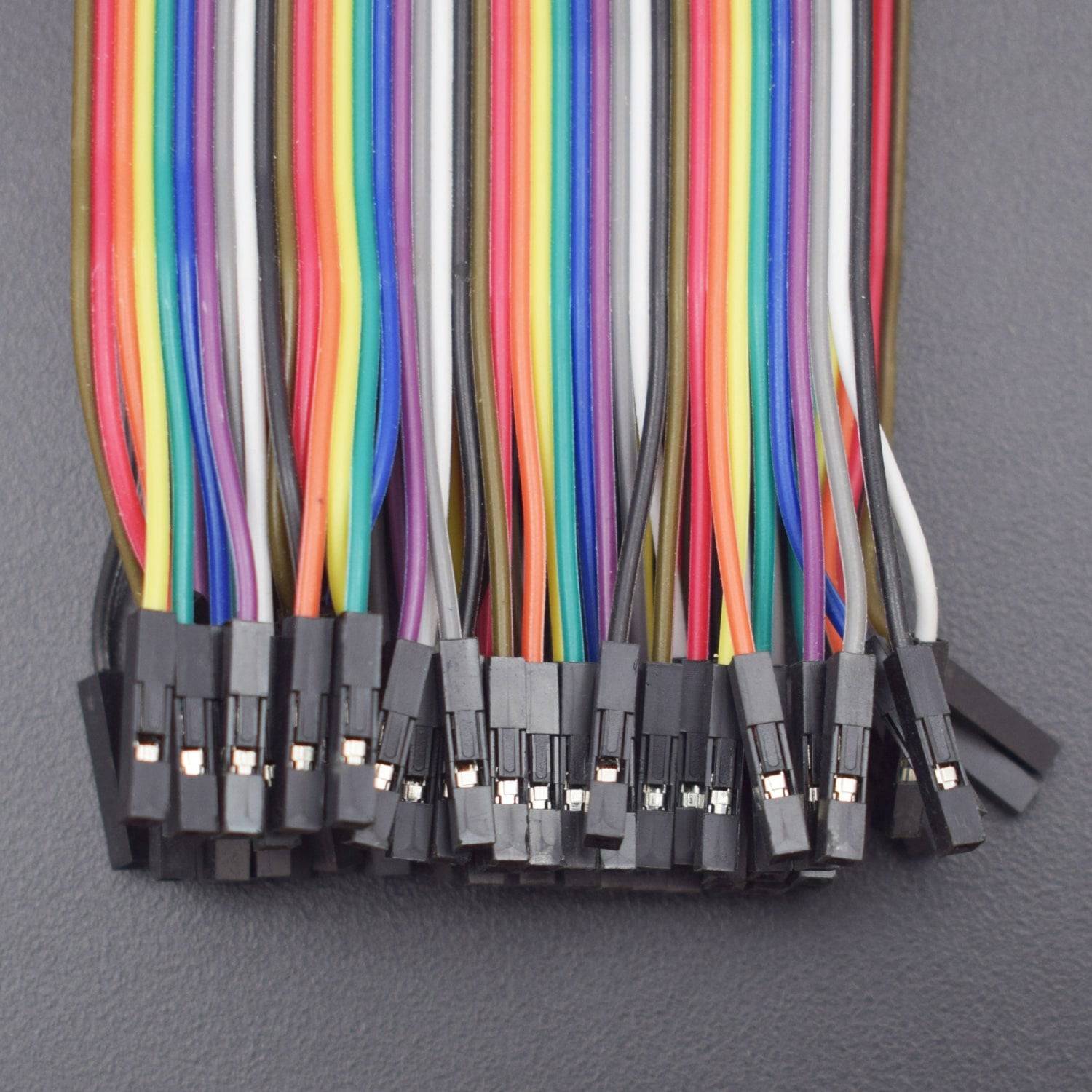 40 x 10cm Female To Female Dupont Jumper Wires Cable - RY025 - REES52