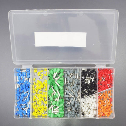 800 Pieces Assortment Ferrule Wire Copper Crimp Connector, Wire Terminals Kit, Wire Connector Kit - RS1846 - REES52