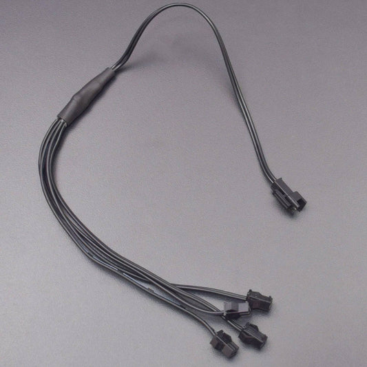 4 Way Spliiter Quick Connects for EL Wire with Heat Shrink Reinforced Connections - RS1629 - REES52