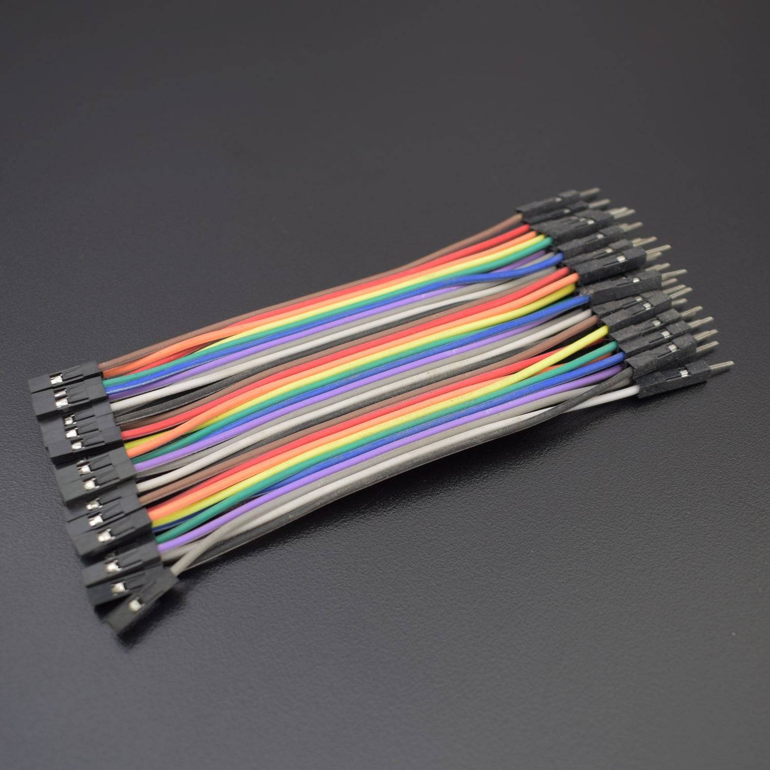 40pcs 10cm 2.54mm Male To Female Jumper Wire Dupont Cable  Male to female bread line 10cm - RC116 - REES52