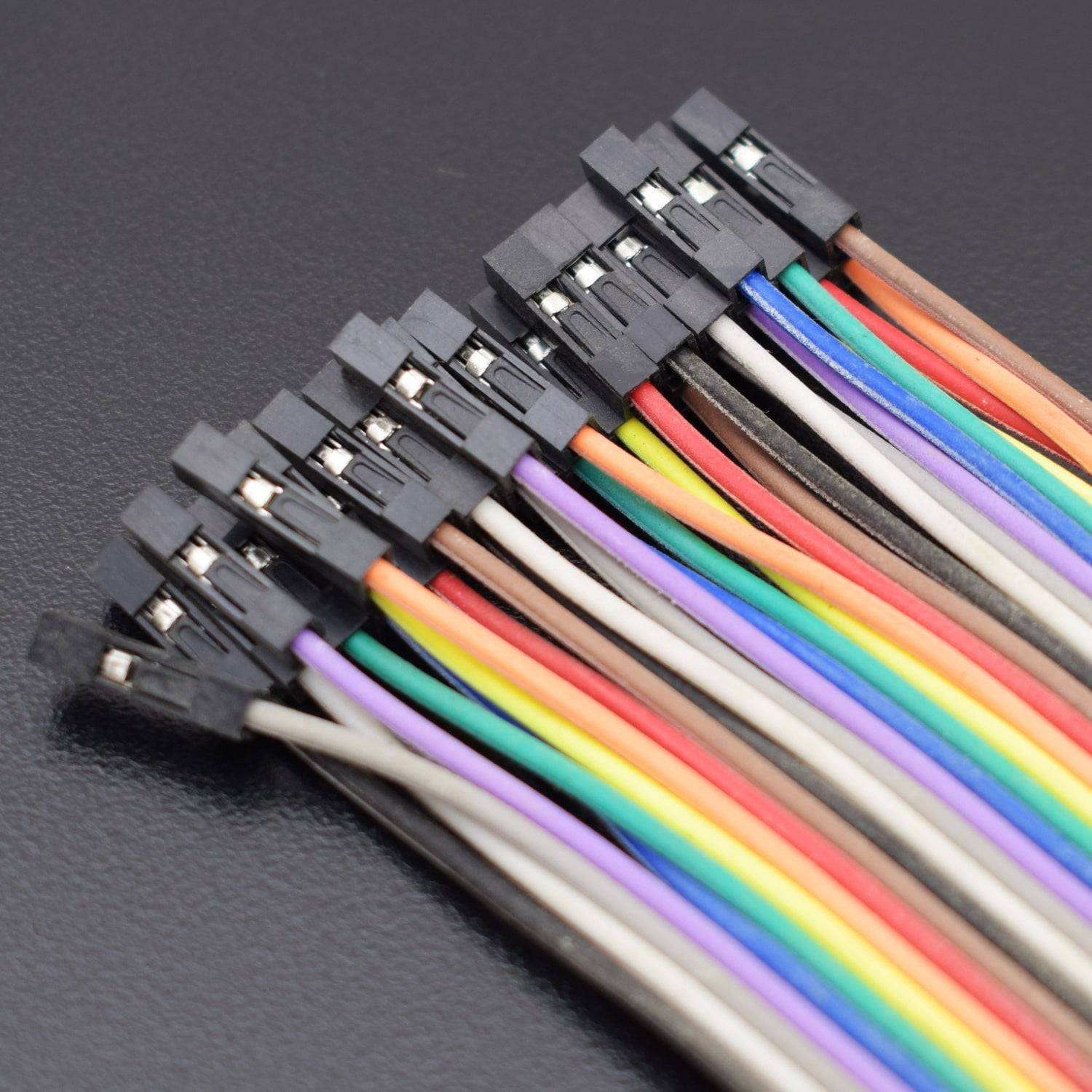 40pcs 10cm 2.54mm Male To Female Jumper Wire Dupont Cable  Male to female bread line 10cm - RC116 - REES52