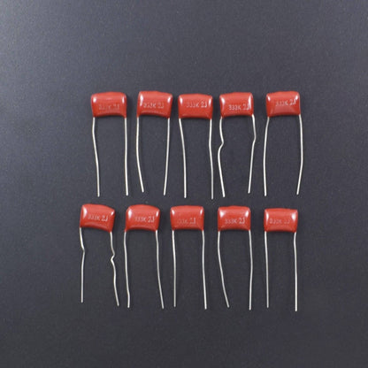 333pF 630v 333K 2J Polyester Film Capacitor - Pack of 5- RS2038 - REES52