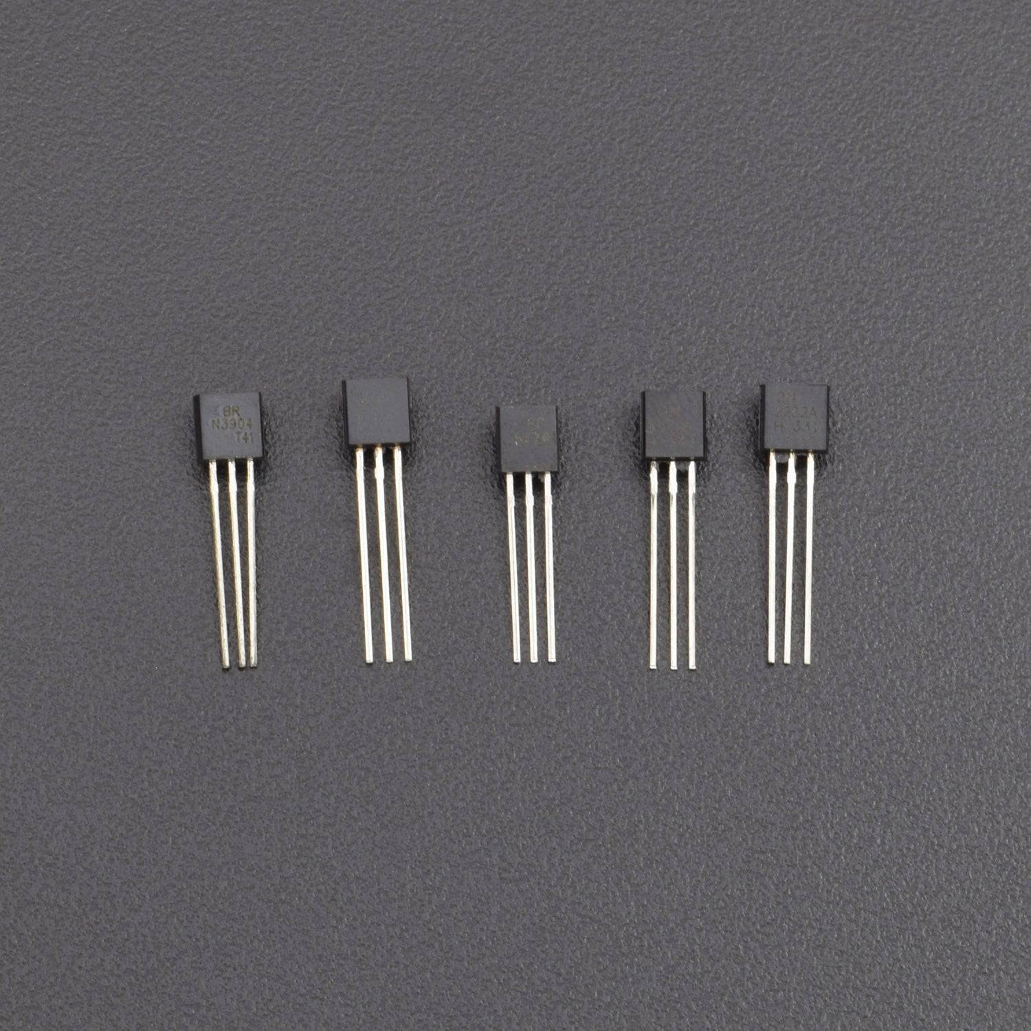 Assorted transistors combo BC547 BC557 2N2222 2N3904 2N3906 NPN PNP 20 pieces each - RS757 - REES52