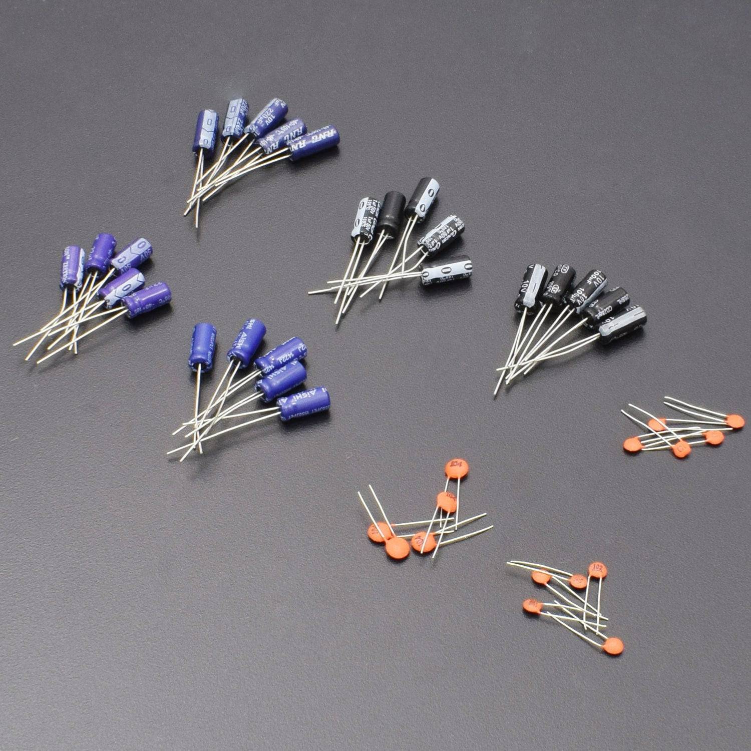 Electronics Project Spares Assorted Capacitors (Electrolytic + Ceramic ) -KT1037 - REES52