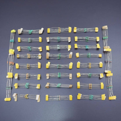 300PCS 30 Values 1/4W 1% Metal Film Resistors Resistance Assortment Kit Set Low noise - KT1172 - REES52