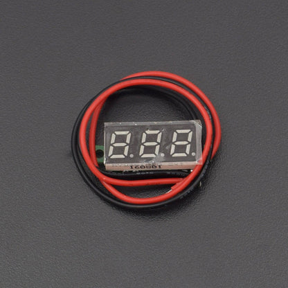 YELLOW 0.28" Mini 2 Wire Dc Voltmeter 3.5~30v Digital Display Voltmeter Gauge LED Voltage Detector - RS520 - REES52