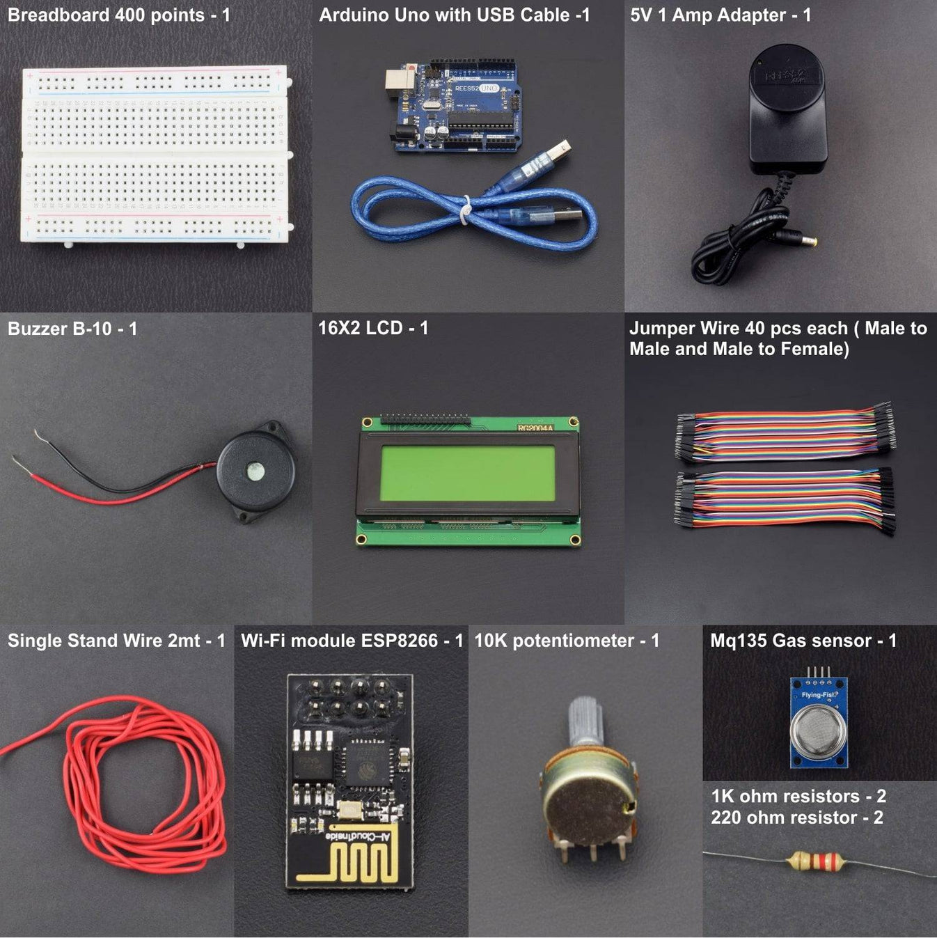 Make an IOT based Air Pollution Monitoring System using Arduino Uno