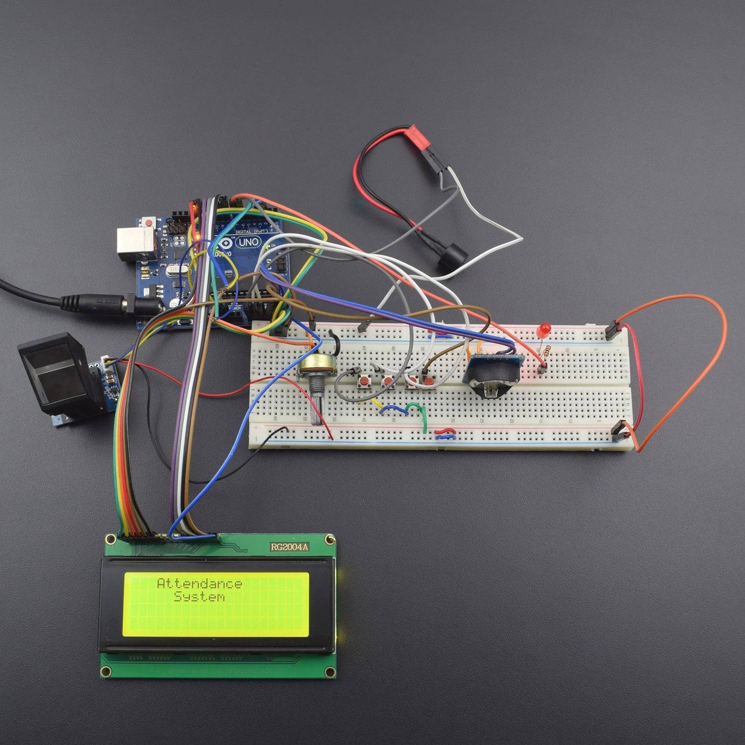 Make A Fingerprint Based Biometric Attendance System Using Arduino Uno ...