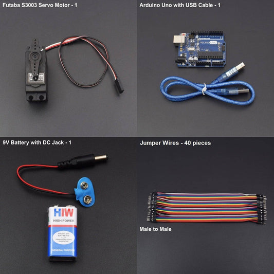 Testing a servo motor interfacing with Arduino Uno - KT841 - REES52