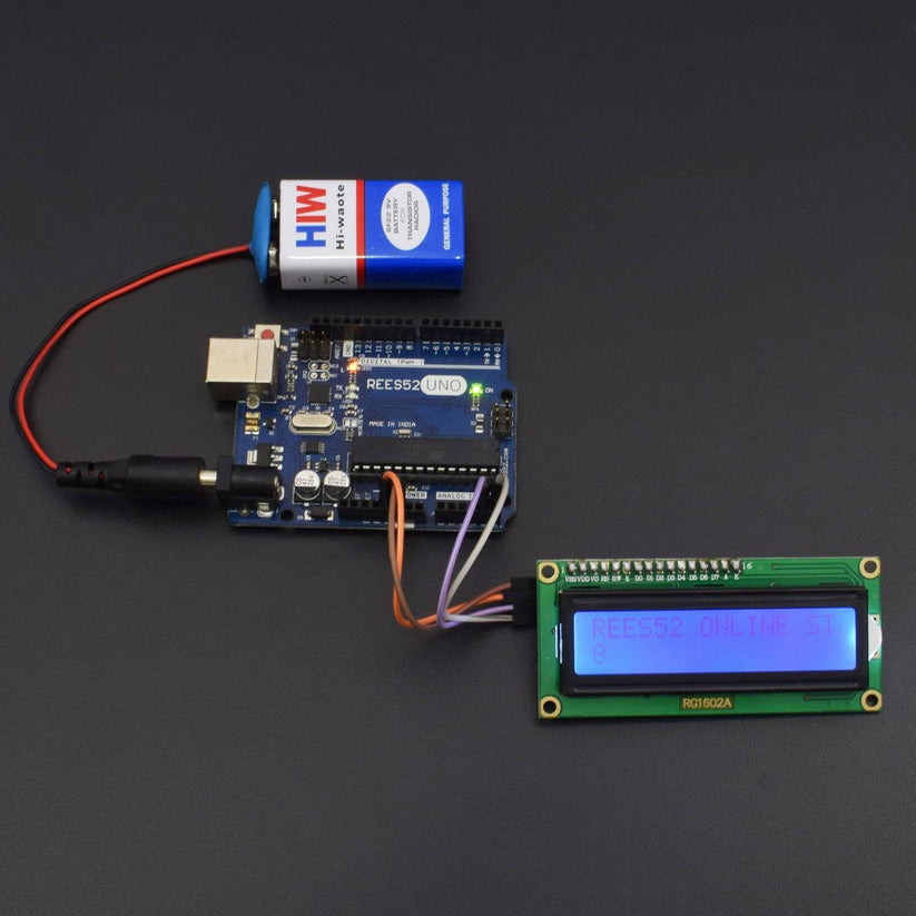 Test a 16*2 LCD display with I2C module interfacing – REES52