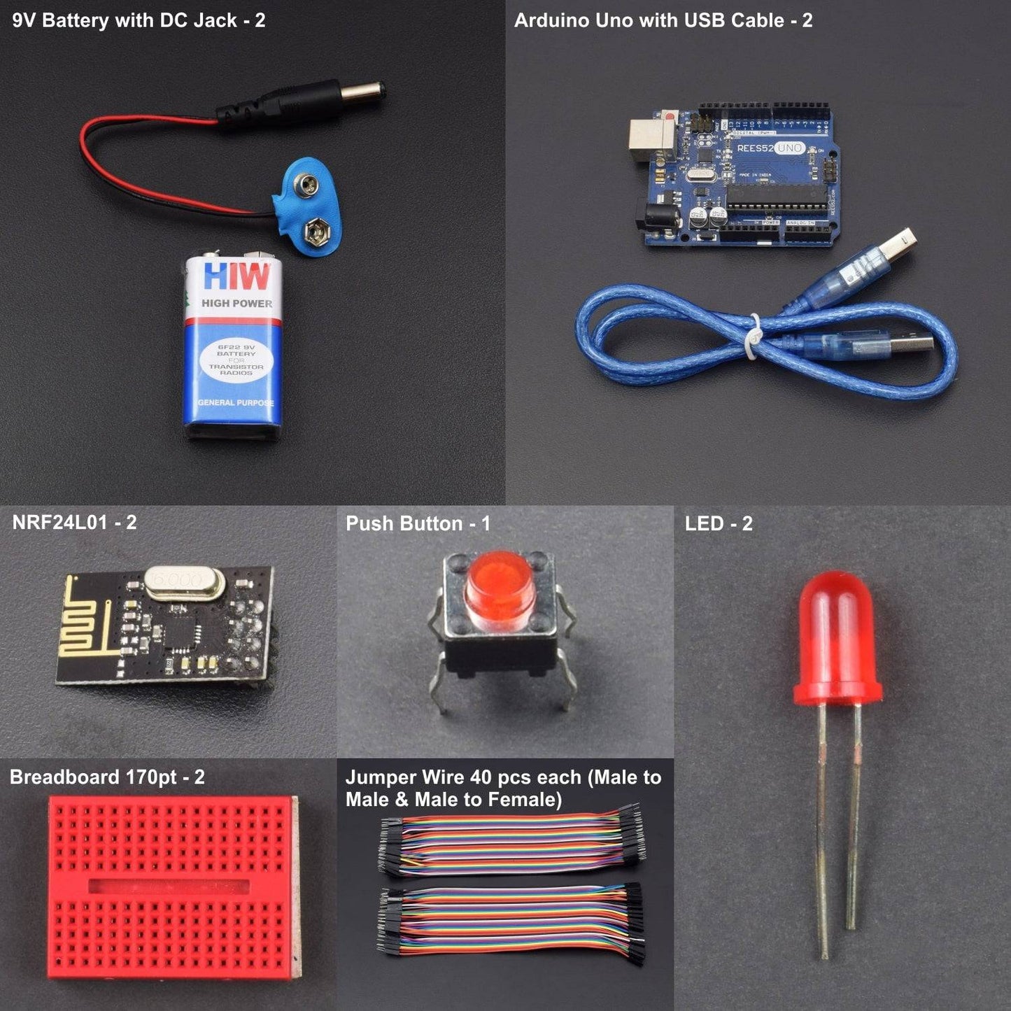 Wireless remote using 2.4 GHz NRF24L01 Simple tutorial using NRF24L01 and Arduino uno - KT988 - REES52