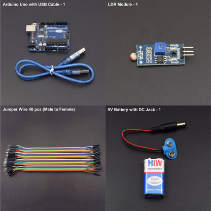 Interfacing LDR Module with Arduino uno - KT756 - REES52