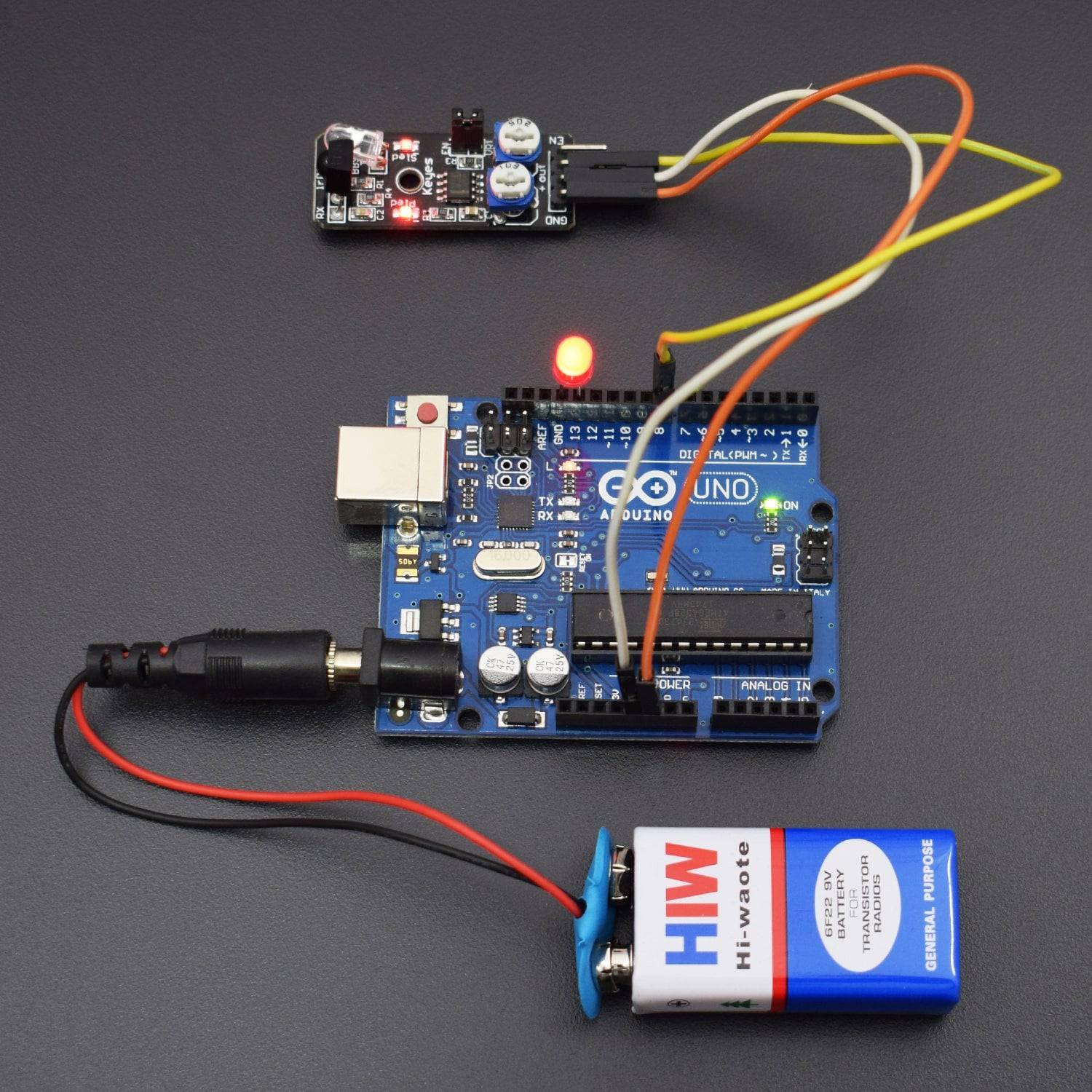 How to Identify Obstacles Using Obstacle Avoidance Sensor by Interfacing with Arduino Uno - KT718 - REES52