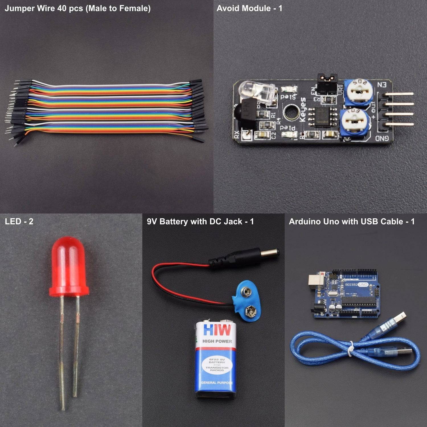 How to Identify Obstacles Using Obstacle Avoidance Sensor by Interfacing with Arduino Uno - KT718 - REES52