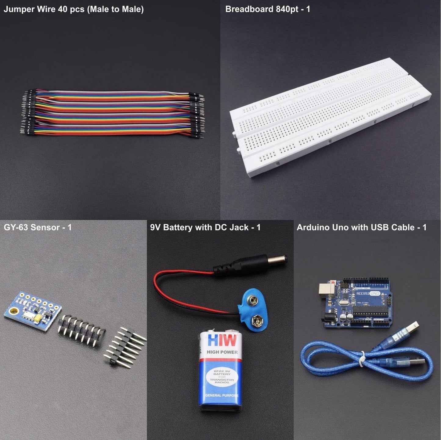 Measurement of Temperature and Pressure Using MS5611 (GY-63)  Sensor Module Interfacing with Arduino Uno -  KT702 - REES52