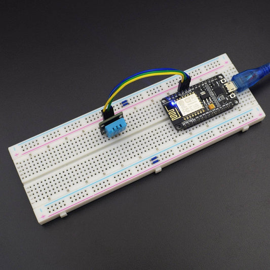 Measure Temperature and Humidity using DHT11 & ESP8266-12E using Blynk IOT application - KT573 - REES52