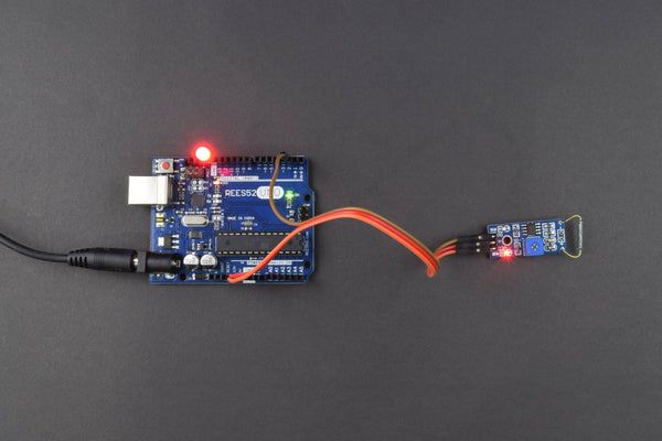 Turn on and off the Led using Magnetic Reed Sensor – REES52