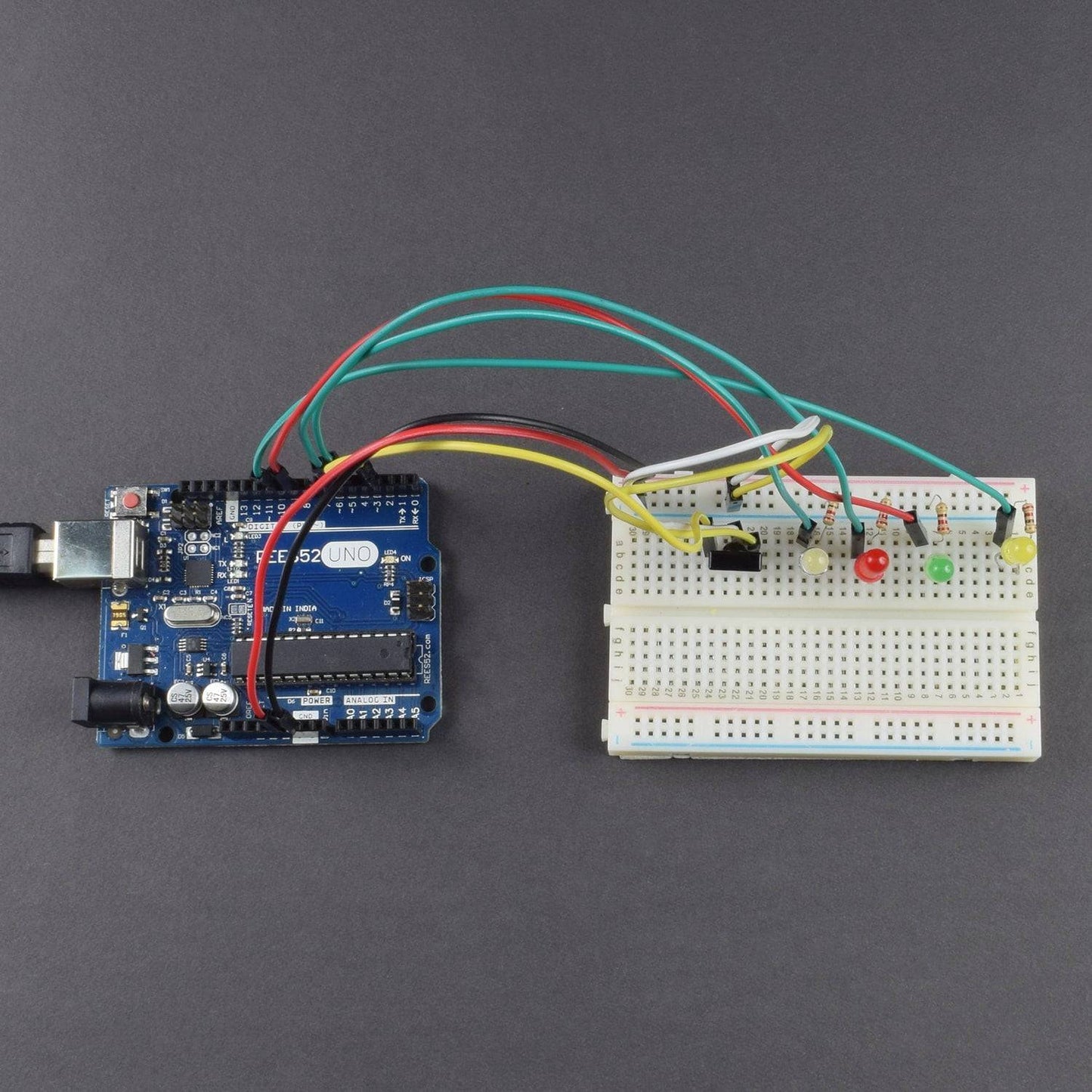 Control a led using infrared sensor and give command by IR Remote interfacing with Arduino Uno - KT929 - REES52