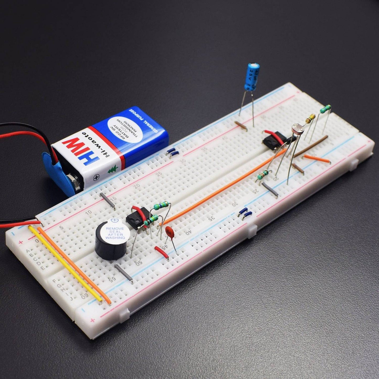 Make a Refrigerator Door Alarm using 555 Timer IC and LDR - KT874 - REES52