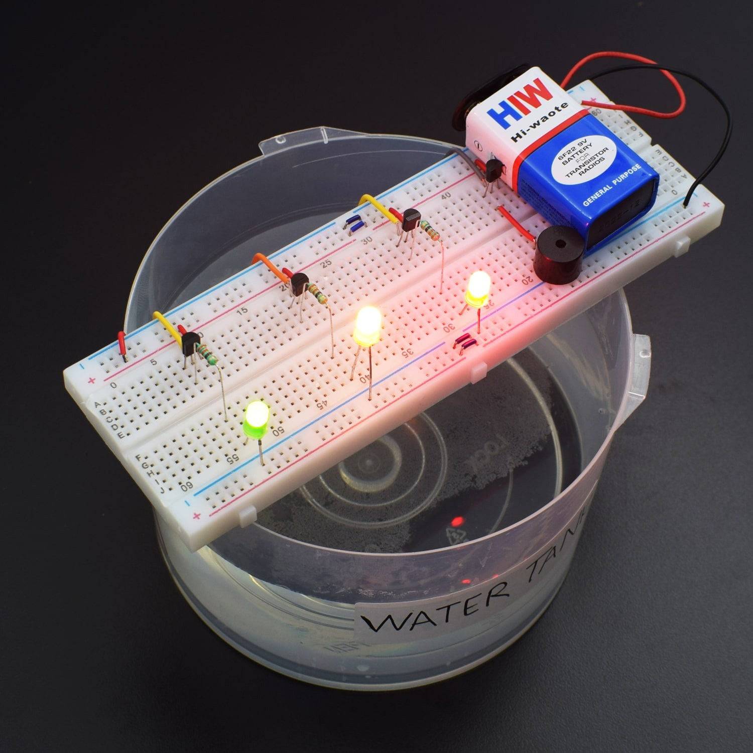 Make a Water Level Indicator using Leds - KT961 - REES52