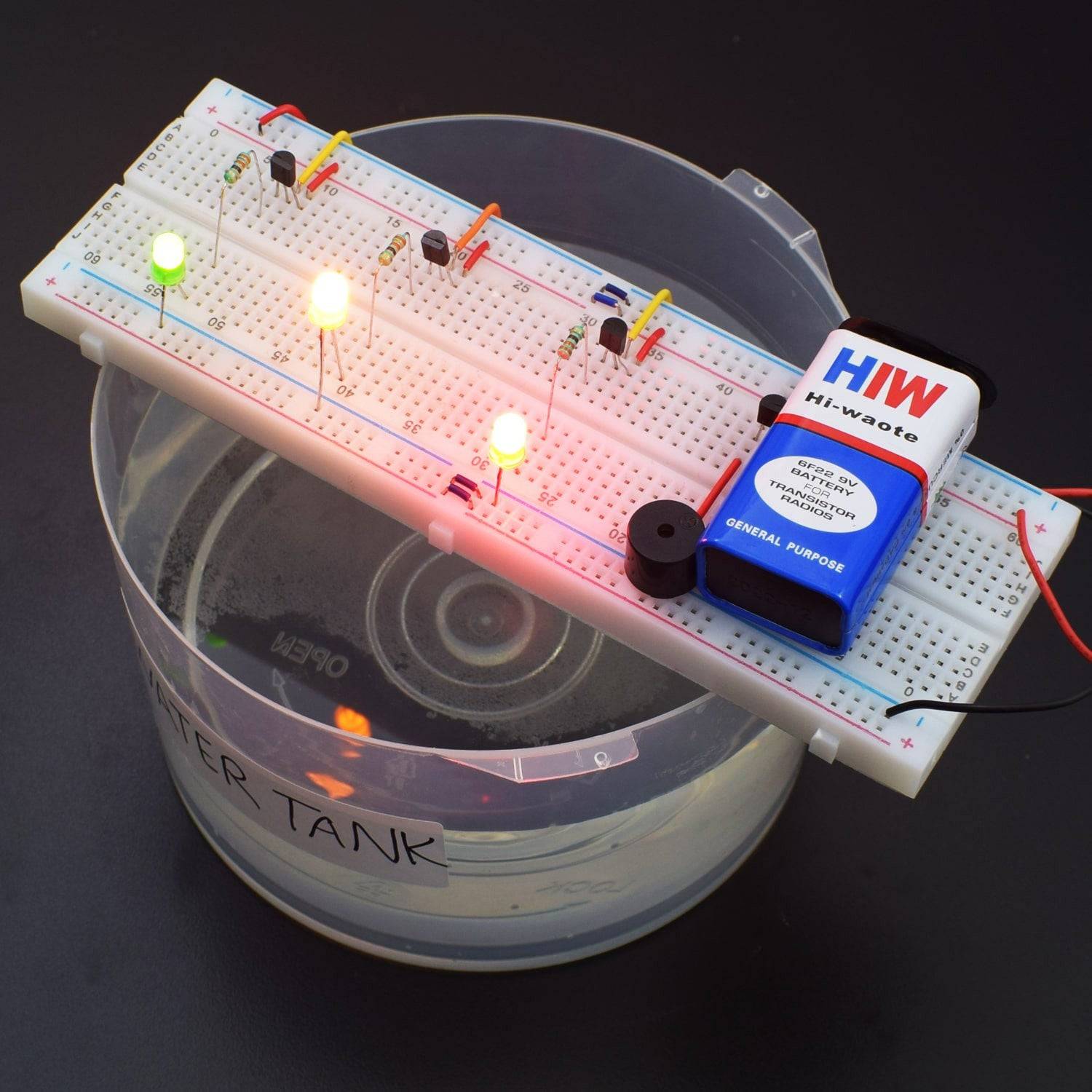 Make a Water Level Indicator using Leds - KT961 - REES52