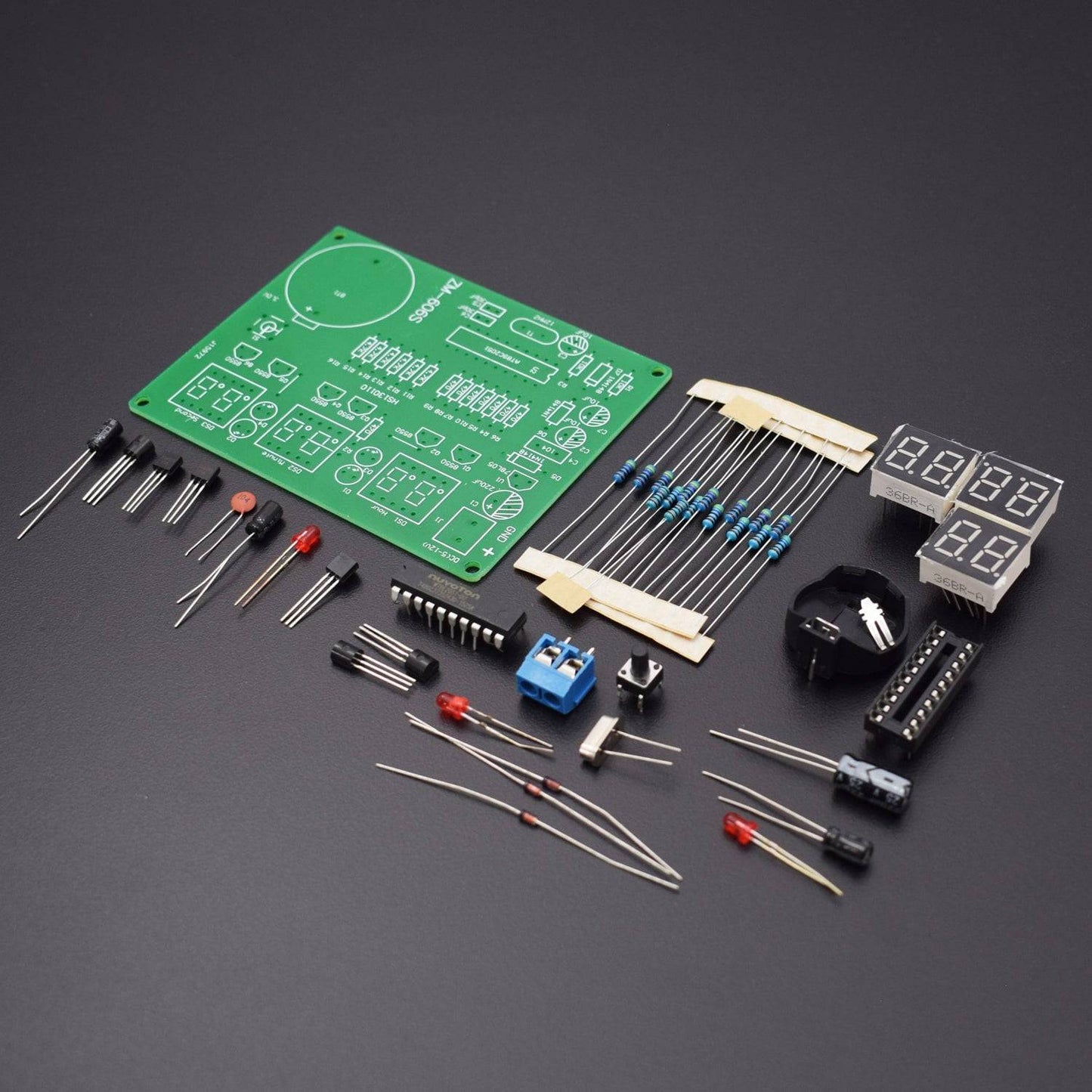 6 Bits DIY Digital Electronic Clock Kit AT89C2051 Chip Clock Kit Soldering Practice Learning C51  Kits   - RS1058 - REES52