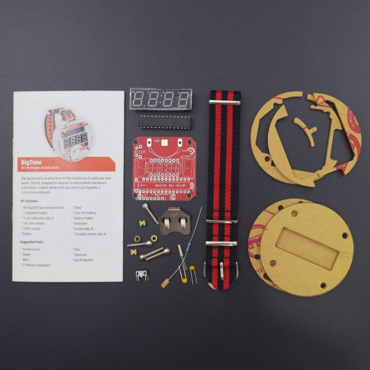 DIY Electronic Watch Kit for STEM Project + Manual/Latest Big Time -RS1638 - REES52