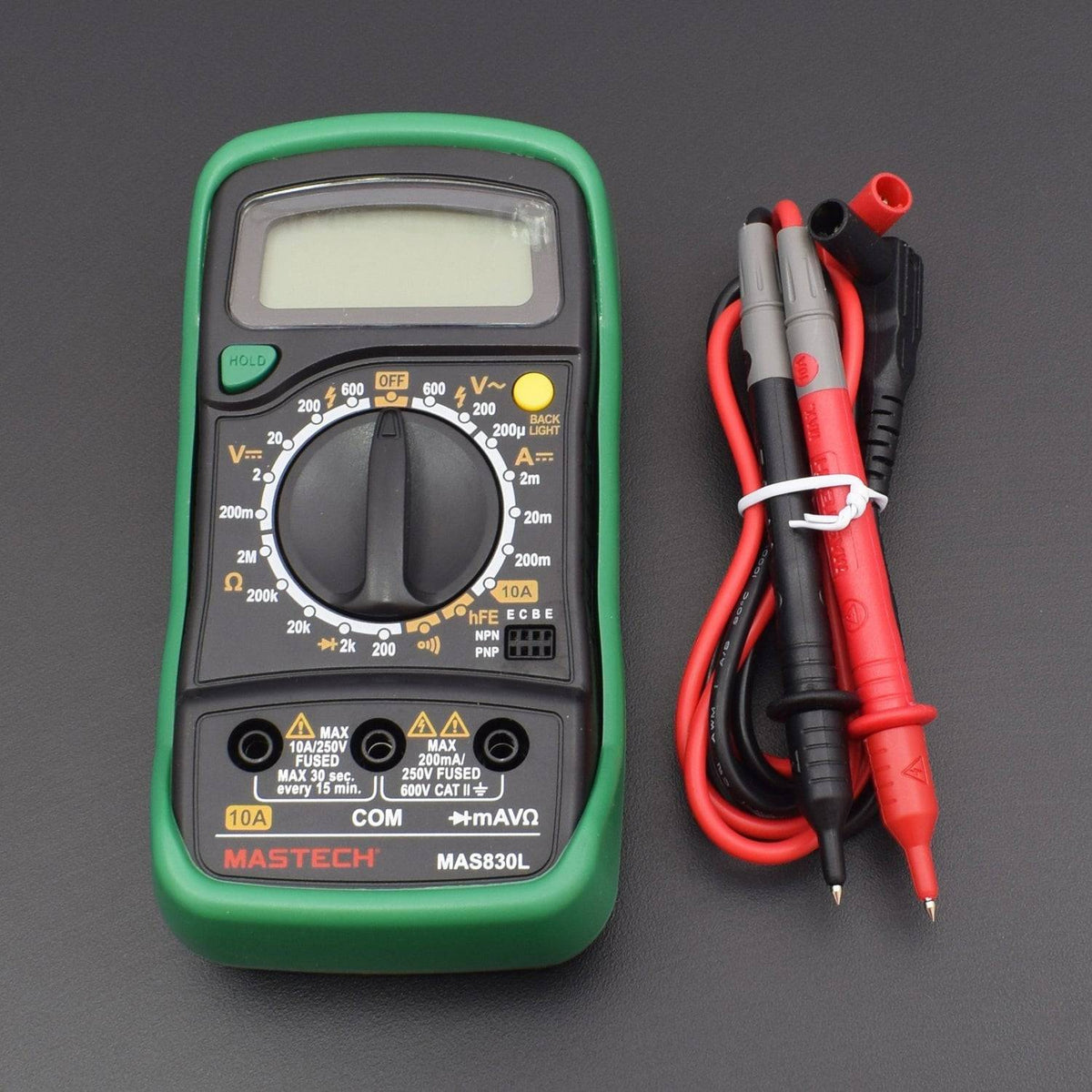 Multimeter Rmastech Messung Mastech MAS830L Digital Pocket Multimeter Colour May – REES52