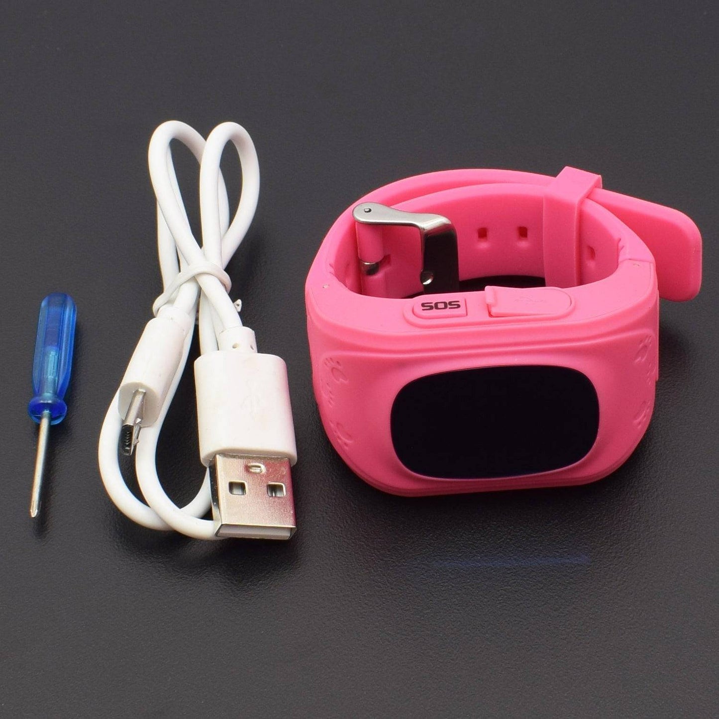 Q50 GPS Tracker Watch Children SOS Smart Watch For Kid Safe Anti-Lost Monitor (Pink) - RS491 - REES52