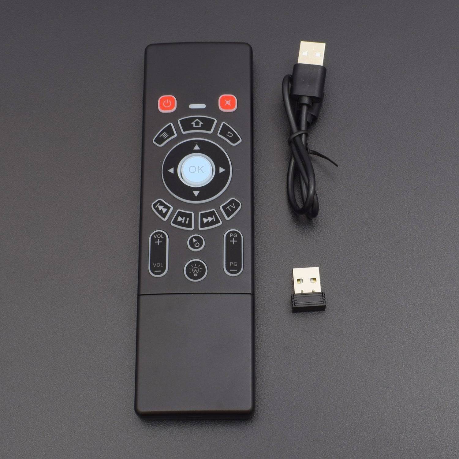 T6C 7 Color backlight Mini Wireless Keyboard Air Remote Control with Touchpad, 2.4GHz connection, Best For More Devices - RS723 - REES52