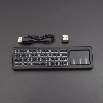 T6C 7 Color backlight Mini Wireless Keyboard Air Remote Control with Touchpad, 2.4GHz connection, Best For More Devices - RS723 - REES52