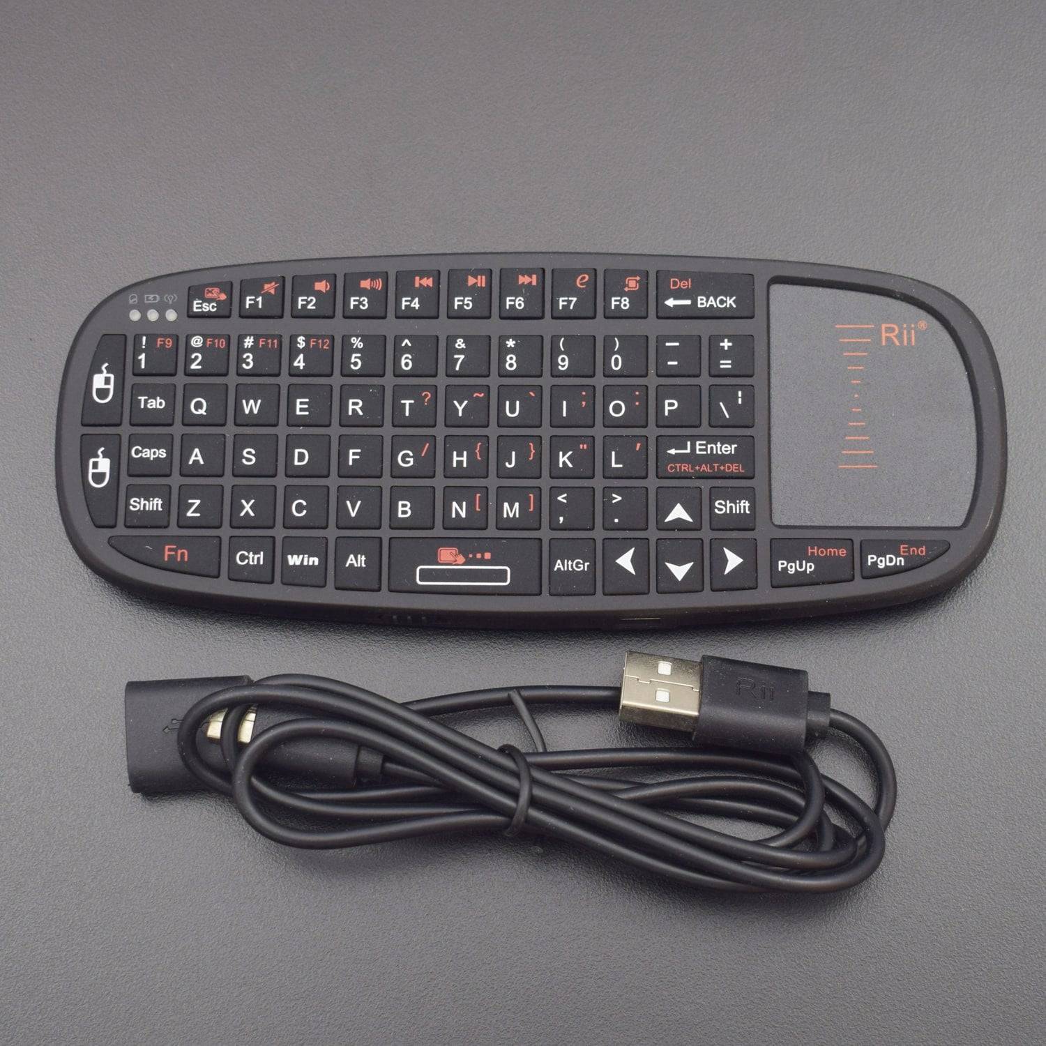 Rii i10 k10 3-IN-1 Smart Wireless 2.4GHz Mini Keyboard Touchpad Airmouse Laser Pointer - RS1291 - REES52