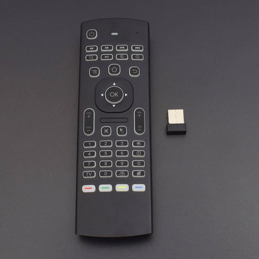 MX3-L Backlit Version Air Mouse Remote Control with 2.4GHz RF Wireless Keyboard - RS634 - REES52