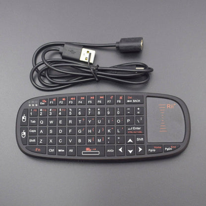 Rii i10 k10 3-in-1 Smart Wireless 2.4GHz Keyboard Touchpad Air Mouse Laser Pointer - RS1602 - REES52