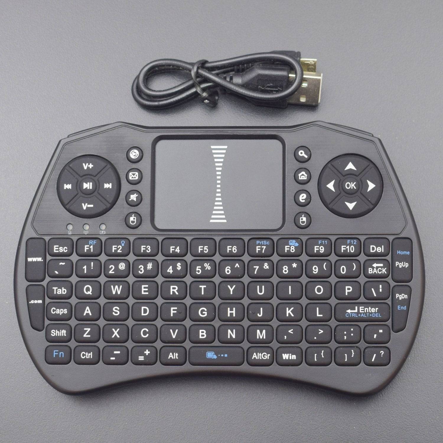 I9 2.4GHz Wireless Keyboard with Mouse & Touch Pad for Windows Android Devices - Mini Keyboard & Remote Mini Keyboard - RS1601 - REES52