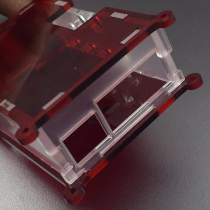 Raspberry Pi-4 Acrylic Case Red And White - RS2301 - REES52