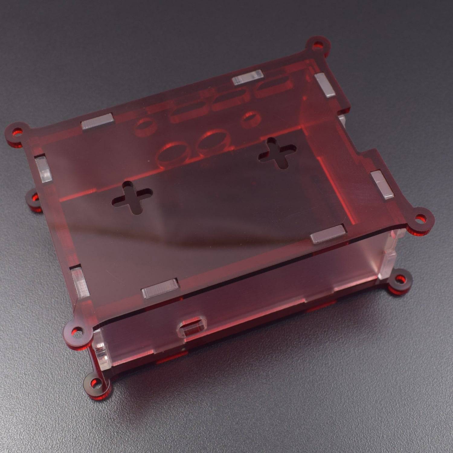 Raspberry Pi-4 Acrylic Case Red And White - RS2301 - REES52
