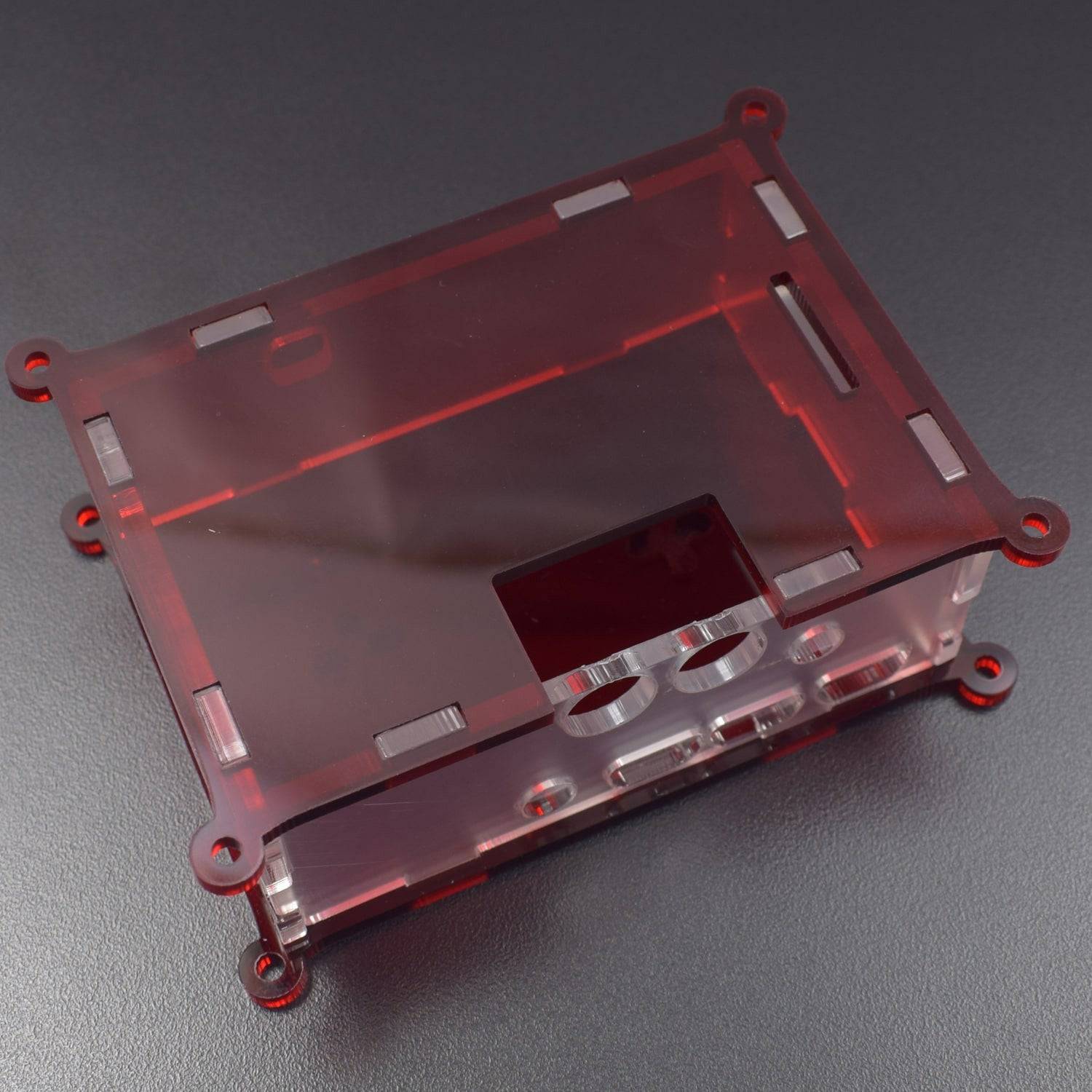 Raspberry Pi-4 Acrylic Case Red And White - RS2301 - REES52