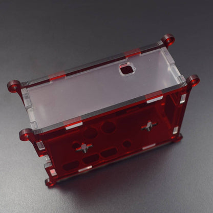 Raspberry Pi-4 Acrylic Case Red And White - RS2301 - REES52