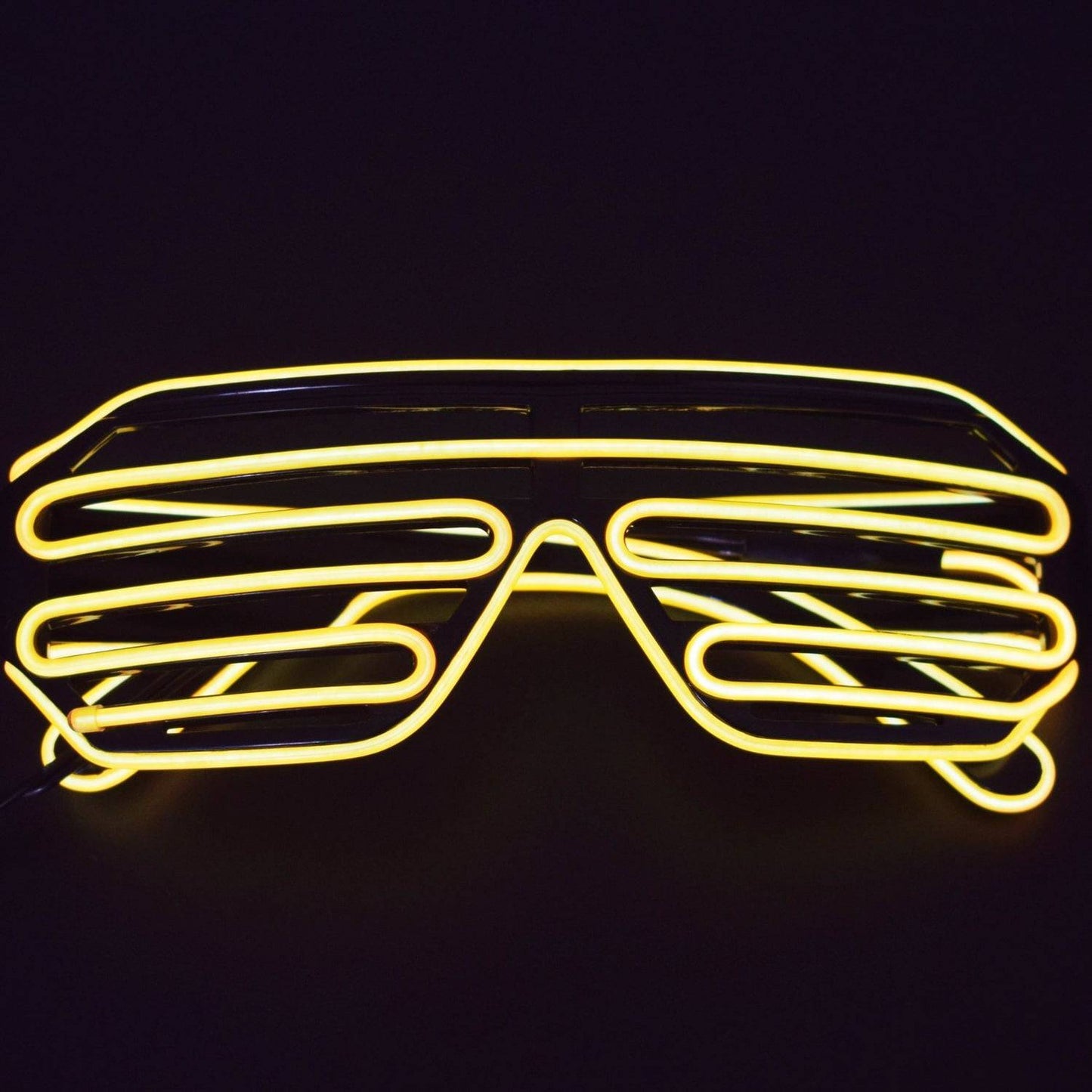 ORANGE LIGHT UP EL WIRE SHUTTER GLASSES -RS1624 - REES52