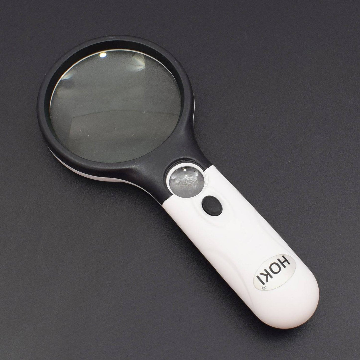 Magnifier 3 LED Light, Marrywindix 5X 20X Handheld Magnifier Reading Magnifying Glass Lens Jewelry Loupe White and Black - RS592 - REES52